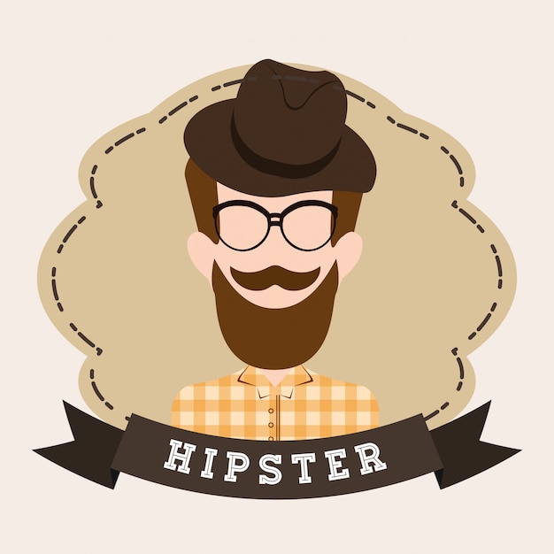 Vettore design stile hipster