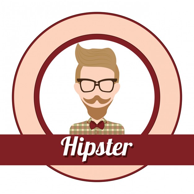 Hipster style design 