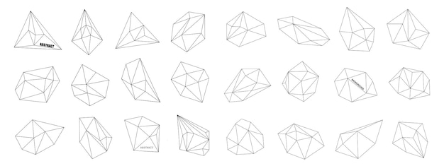 Hipster trendy geometrische vormen Abstracte veelhoekige achtergrond Kristal-achtige geometrische figuren