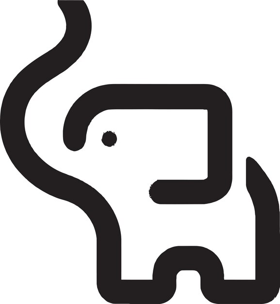 Vector hipster vector elephant icon for your hipster and trendy brand