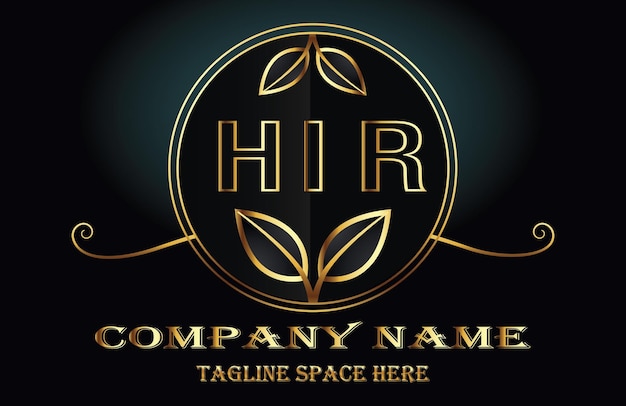 Vector hir letter logo