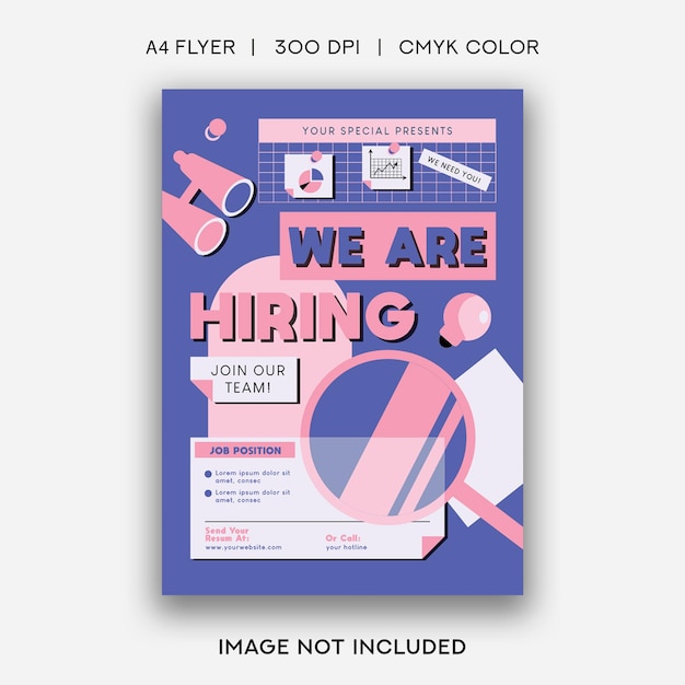 Vector hiring flyer