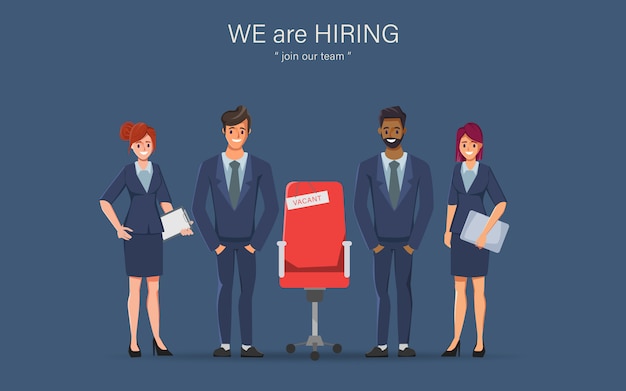 Hiring job and vacant position business people concept.