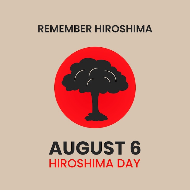 Hiroshima dag Vector