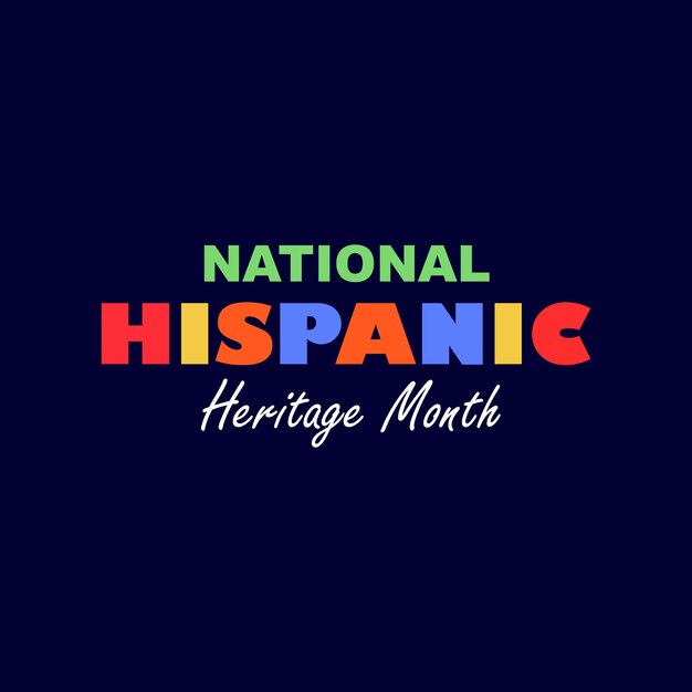 Vector hispanic heritage month celebrates culture