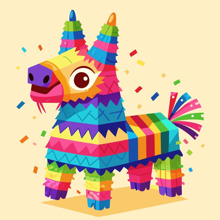 Vector hispanic heritage month festive piata designs vector illustration printable t shirt design