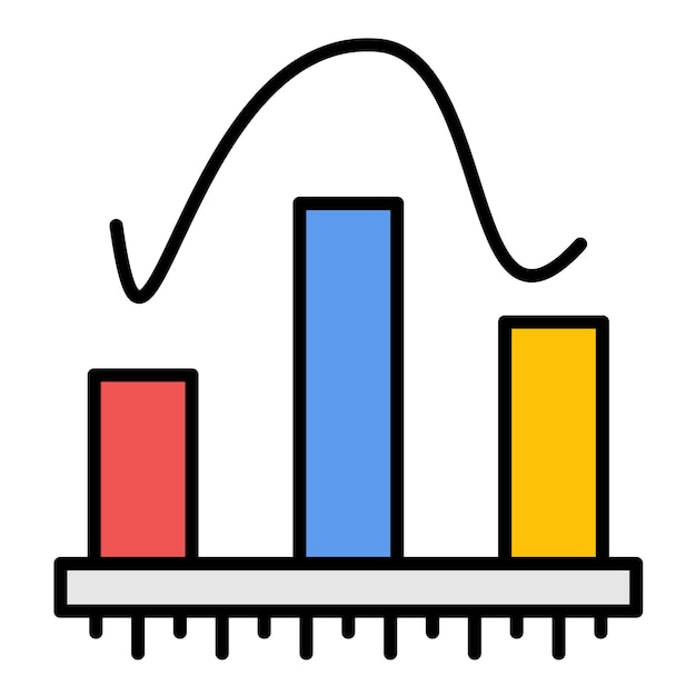 Histogram Flat Illustration