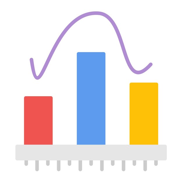 Histogram Flat Illustration