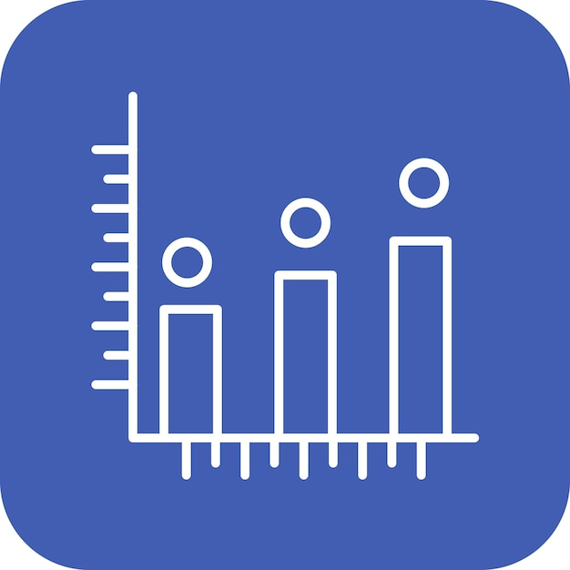 Immagine vettoriale dell'icona dell'istogramma può essere utilizzata per l'infografica