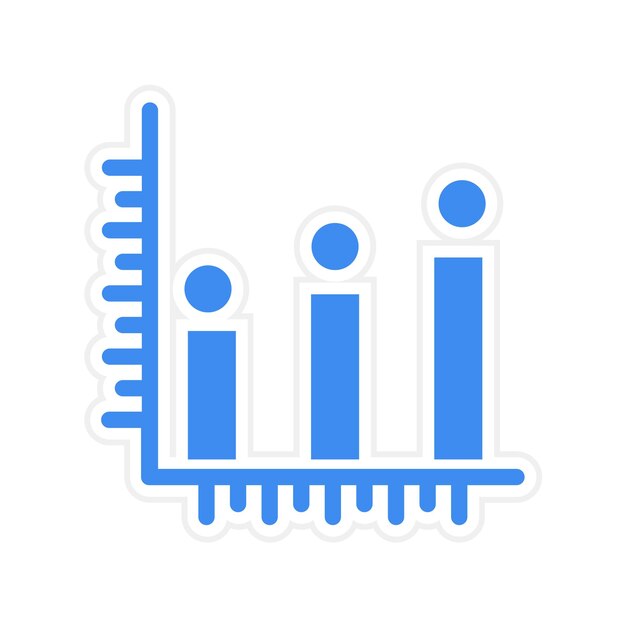 Immagine vettoriale dell'icona dell'istogramma può essere utilizzata per l'infografica