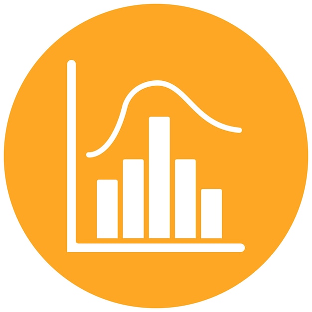 Histogram vector illustratie stijl