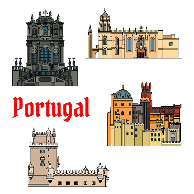 Historic buildings and sightseeings of Portugal