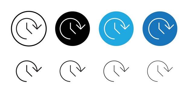 History icon linear logo isolated
