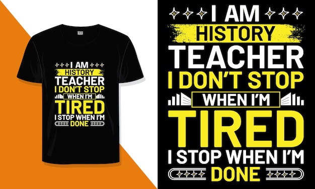 history teacher t shirt design