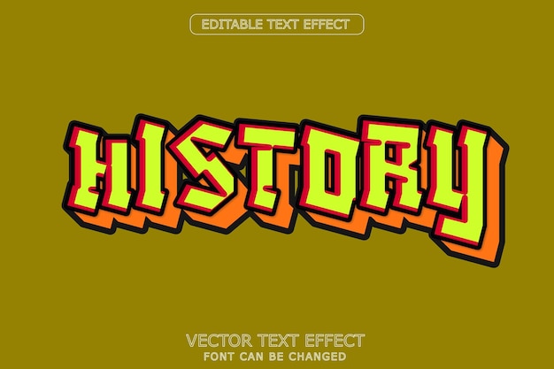 Vector history text effect