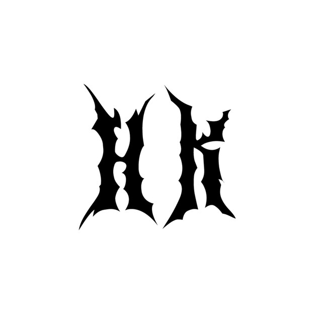 モノグラム ロゴデザイン 文字 文字 シンボル 単色 ロゴ 文字 アルファベット シンプル ロゴ
