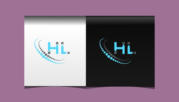 Vector hl eerste moderne logo ontwerp vector pictogrammalplaatje