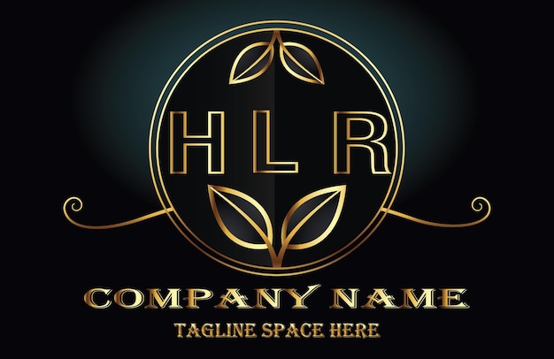 Vettore logo della lettera hlr