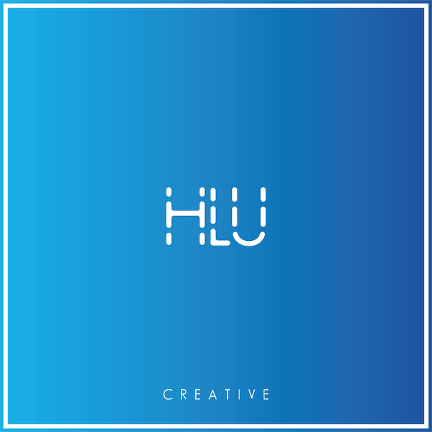 HLU Premium Vector Later Logo Design Creatief Logo Vector Illustratie logo Creatief Monogram