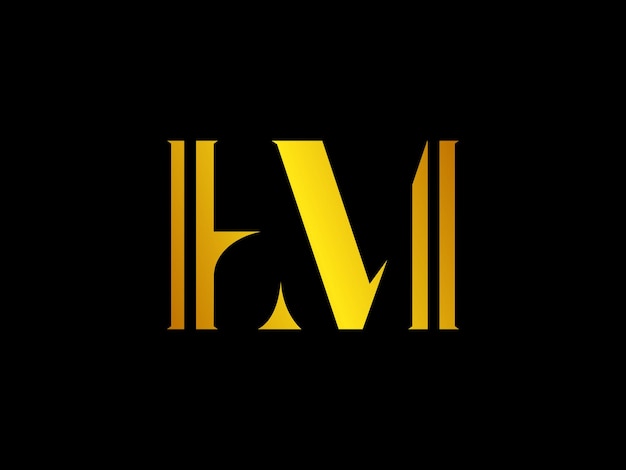 Hm ii logo on a black background