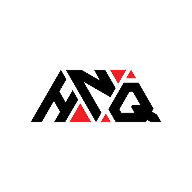 Vettore hnq triangolo lettera logo design con forma di triangolo hnq logo triangolo design monogramma hnq treangolo vettoriale modello di logo con colore rosso hnq marchio triangolare semplice elegante e lussuoso logo hnq