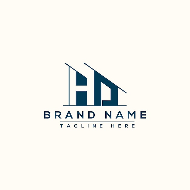 HO Logo Design Template Vector Graphic Branding Element