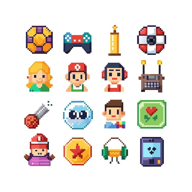 hobbies and interests icon set collection for documents websites and mobile applications