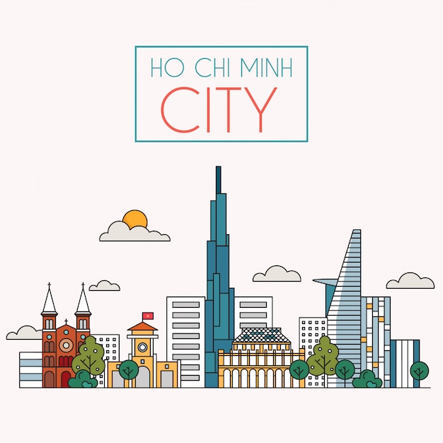 HoChiMinh city vector