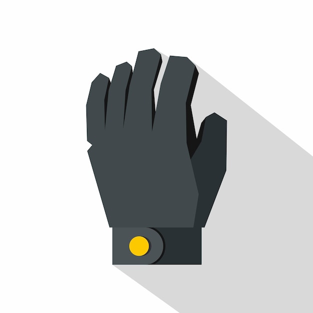 Икона хоккейной перчатки плоская иллюстрация векторной иконы хоккейной перчатку для веб-дизайна