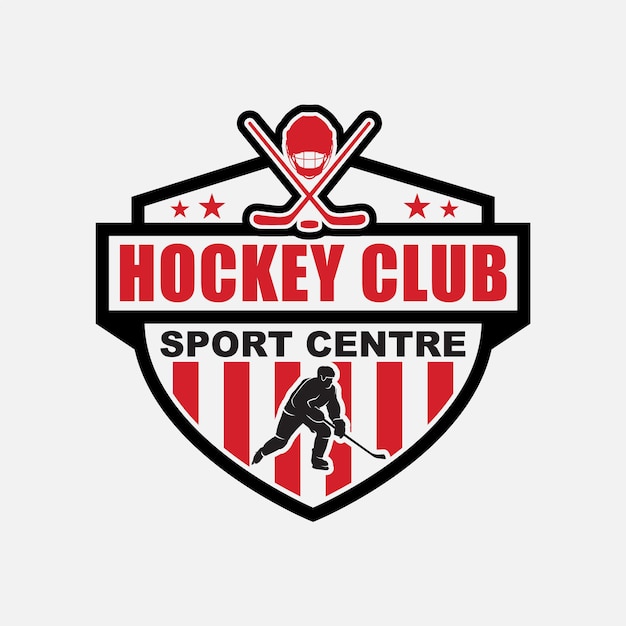 Hockey Logo Design Vector Template