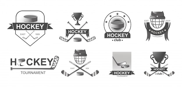 Vector hockey logo and insignias