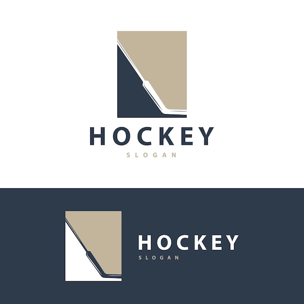 Hockey Logo ontwerp sport spel symbool sjabloon