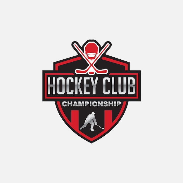 Hockey logo vector ontwerpsjabloon