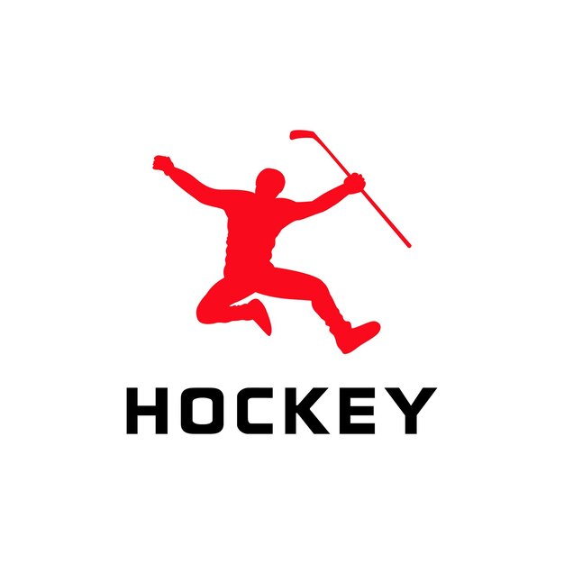 Vector a hockey logo with the word hockey on it