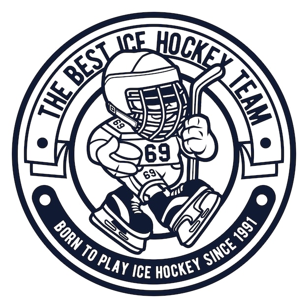 Vector hockey logo