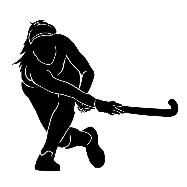 hockey player silhouette