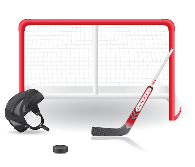 Vector hockey set.