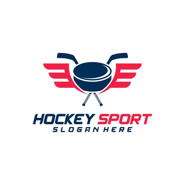 Вектор Шаблон дизайна логотипа хоккейного спорта современная векторная иллюстрация дизайн значка