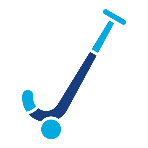 Vector hockey stick duotone illustratie