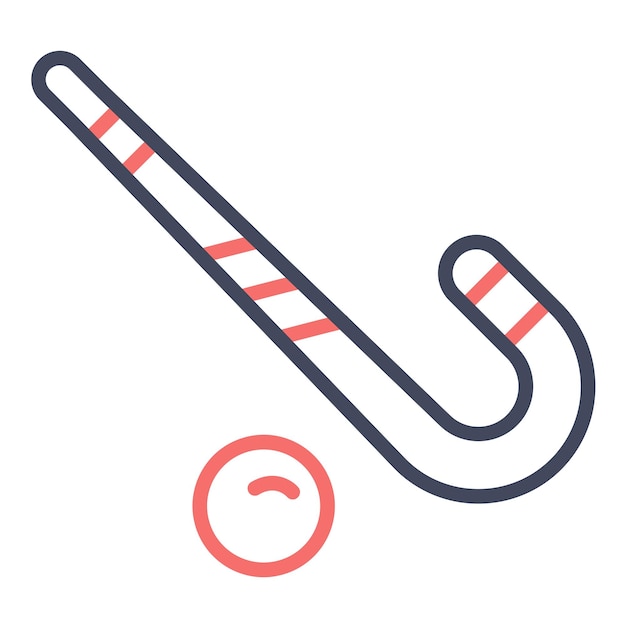 Vector hockey stick vector illustratie stijl