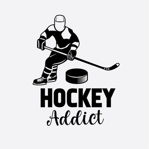 Vector hockey svg-ontwerp