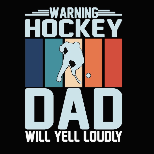 Hockey T-shirt Ontwerp Vector