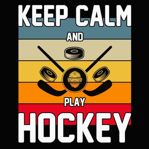 Vector hockey t-shirt ontwerp vector