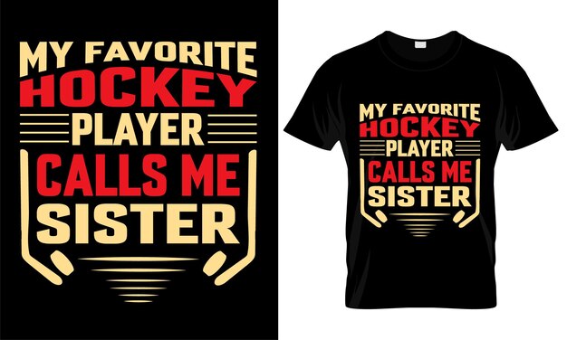 Hockey T-shirt vector typografie mode