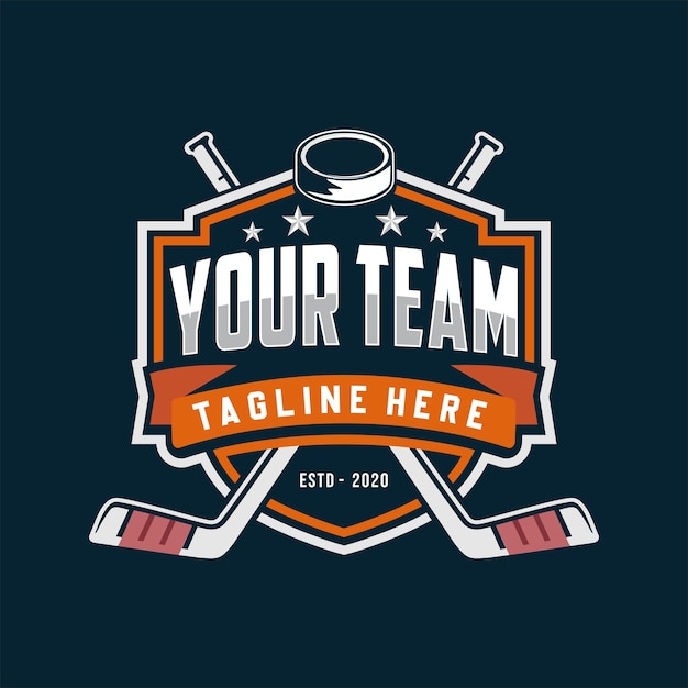Логотип хоккейного турнира в современном минималистском стиле