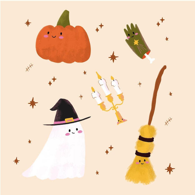 Vector hocus pocus halloween print