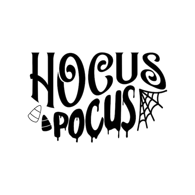 Vector hocus pocus retro