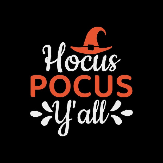 Hocus pocus t-shirt ontwerp vector