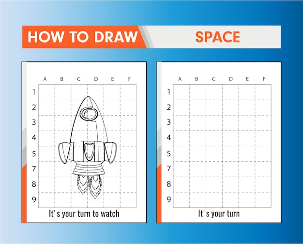 Hoe ruimte kleurplaten voor kinderen te tekenen