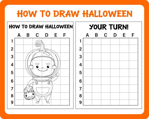 Hoe teken je Halloween voor kinderen